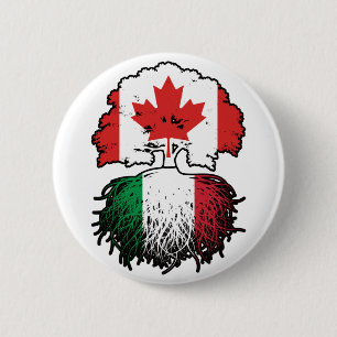 Badge Rond 5 Cm Drapeau des Trots du Canada