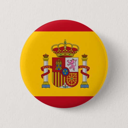Badge Rond 5 Cm drapeau d'espagne (Devant)