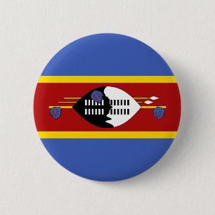 Badge Rond 5 Cm Drapeau d'Eswatini
