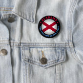 BADGE ROND 5 CM DRAPEAU D'ÉTAT D'ALABAMA (En situation)