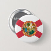 Badge Rond 5 Cm Drapeau d'état de la Floride (Devant & derrière)