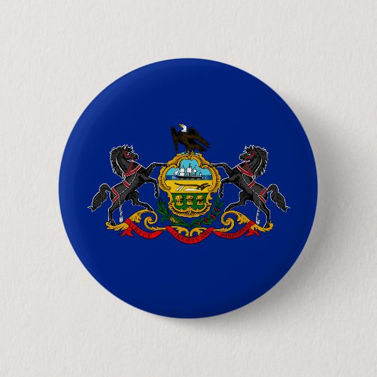 Badge Rond 5 Cm Drapeau d'État de Pennsylvanie (Devant)