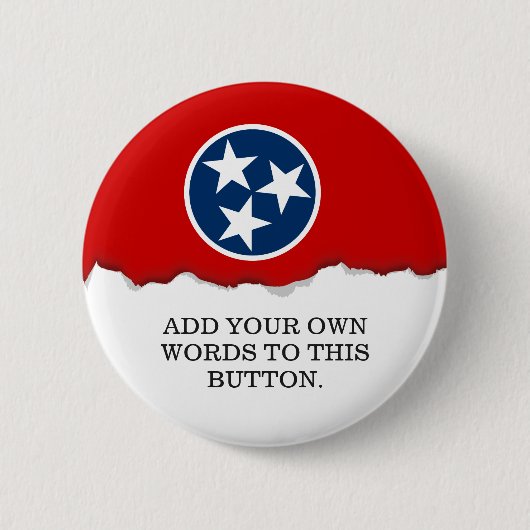 Badge Rond 5 Cm Drapeau d'état du Tennessee (Devant)