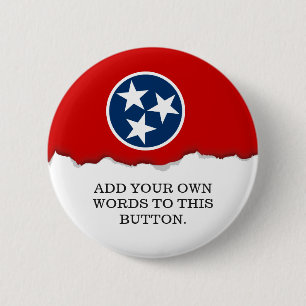 Badge Rond 5 Cm Drapeau d'état du Tennessee