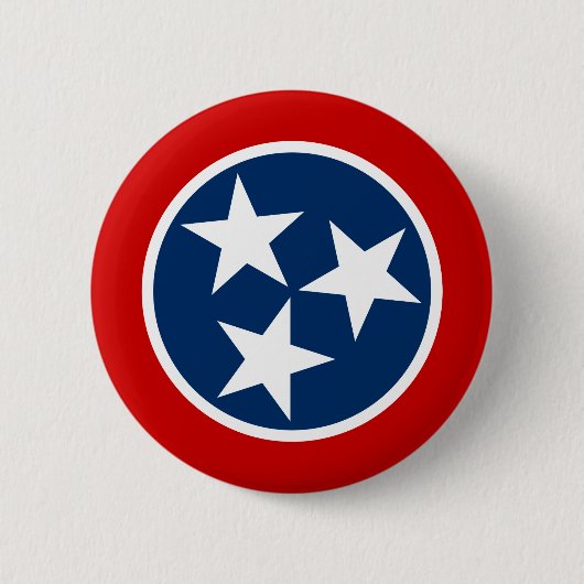 Badge Rond 5 Cm Drapeau d'état du Tennessee (Devant)