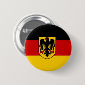Badge Rond 5 Cm Drapeau Deutschland (Devant & derrière)