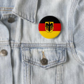 Badge Rond 5 Cm Drapeau Deutschland (En situation)