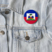 Badge Rond 5 Cm Drapeau d'Haïti (En situation)