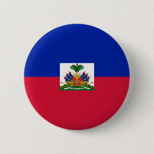 Badge Rond 5 Cm Drapeau d'Haïti