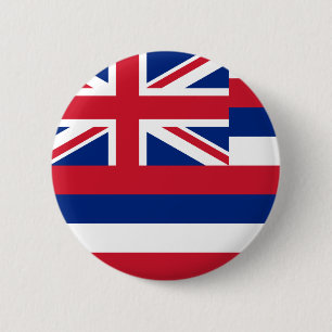Badge Rond 5 Cm Drapeau d'Hawaï
