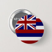 Badge Rond 5 Cm Drapeau d'Hawaï (Devant & derrière)