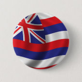Badge Rond 5 Cm Drapeau d'Hawaï (Devant)