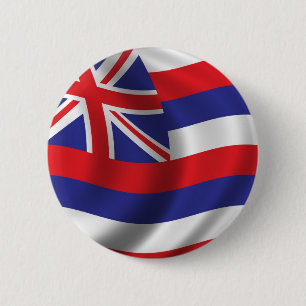 Badge Rond 5 Cm Drapeau d'Hawaï