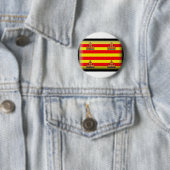 Badge Rond 5 Cm Drapeau d'Ibiza Espagne (En situation)
