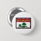 Badge Rond 5 Cm Drapeau d'île Prince Edouard (Devant & derrière)