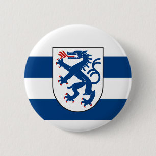 Badge Rond 5 Cm Drapeau d'Ingolstadt, Bavière - ALLEMAGNE