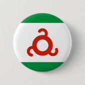 Badge Rond 5 Cm Drapeau d'Ingouchie (Devant)