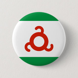 Badge Rond 5 Cm Drapeau d'Ingushetia