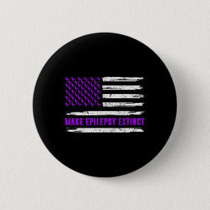 Badge Rond 5 Cm Drapeau Dinosaure Faire En Sorte Que L'épilepsie D