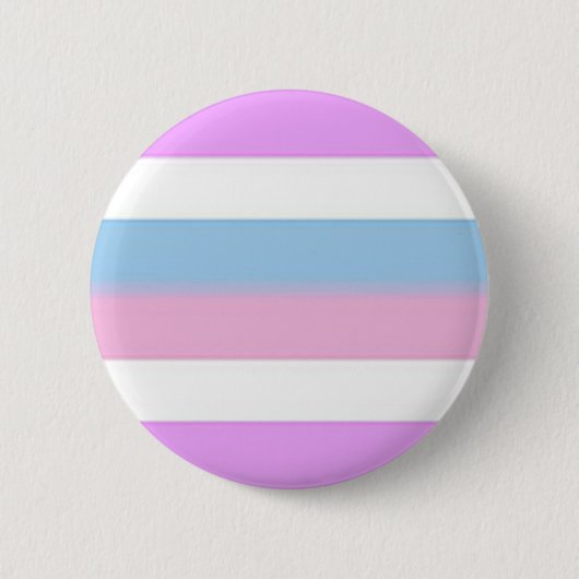 Badge Rond 5 Cm drapeau d'intersex (Devant)