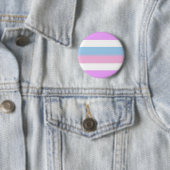 Badge Rond 5 Cm drapeau d'intersex (En situation)