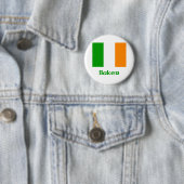 Badge Rond 5 Cm Drapeau d'Irlandais de Baker (En situation)
