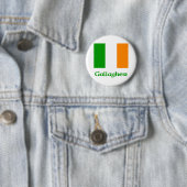 Badge Rond 5 Cm Drapeau d'Irlandais de Gallagher (En situation)