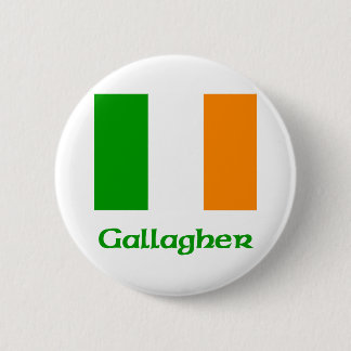Badge Rond 5 Cm Drapeau d'Irlandais de Gallagher
