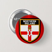 Badge Rond 5 Cm Drapeau d'Irlande du Nord (Devant & derrière)