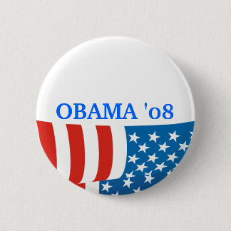 Badge Rond 5 Cm Drapeau d'Obama '08