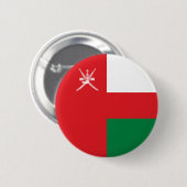Badge Rond 5 Cm Drapeau d'Oman (Devant & derrière)