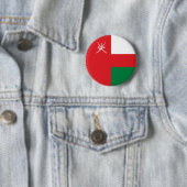 Badge Rond 5 Cm Drapeau d'Oman (En situation)