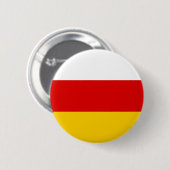 Badge Rond 5 Cm Drapeau d'Ossétie du Sud (Devant & derrière)