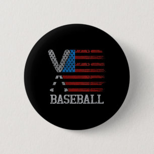 Badge Rond 5 Cm Drapeau Drapeau Des Femmes Baseball Croisé Bateaux