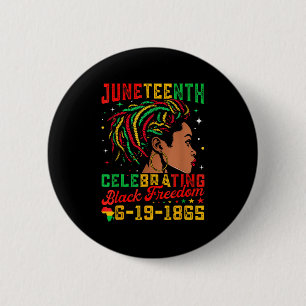 Badge Rond 5 Cm Drapeau du 18ème siècle célébrant la Juneteen de l