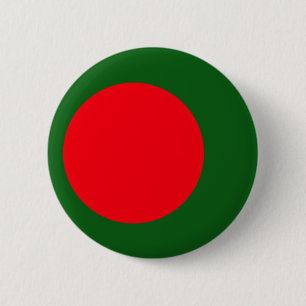 Badge Rond 5 Cm Drapeau du Bangladesh