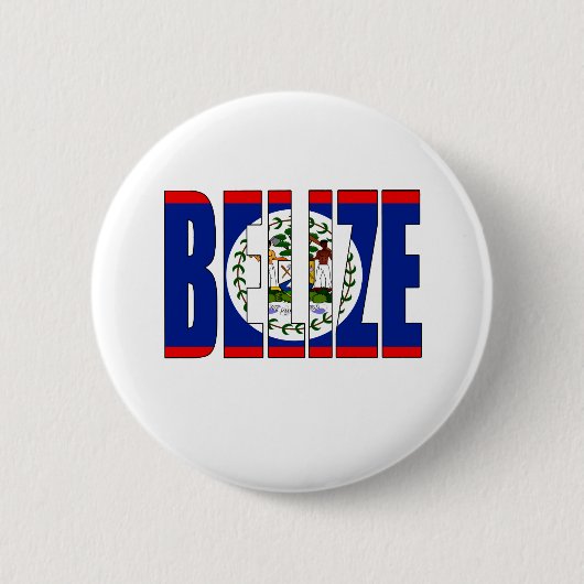 Badge Rond 5 Cm Drapeau du Belize (Devant)