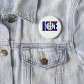 Badge Rond 5 Cm Drapeau du Belize (En situation)