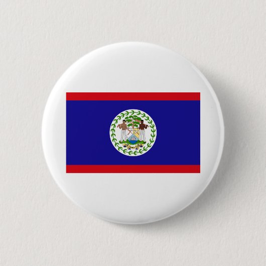 Badge Rond 5 Cm Drapeau du Belize (Devant)