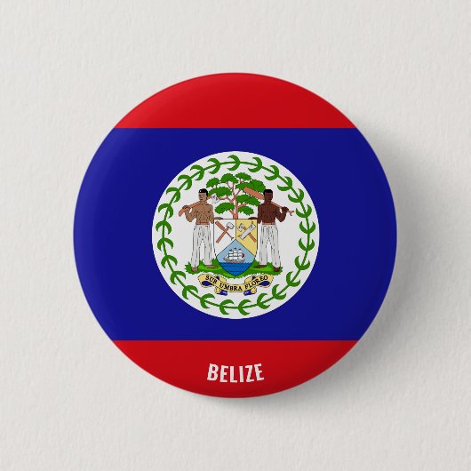 Badge Rond 5 Cm Drapeau du Belize Charmant Patriotique (Devant)