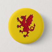 Badge Rond 5 Cm Drapeau du bouton Pinback de Somerset (Devant)