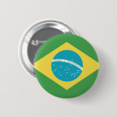 Badge Rond 5 Cm Drapeau du Brésil (Devant & derrière)