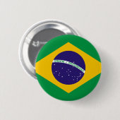Badge Rond 5 Cm Drapeau du Brésil (Devant & derrière)