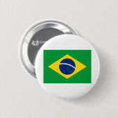 Badge Rond 5 Cm Drapeau du Brésil (Devant & derrière)