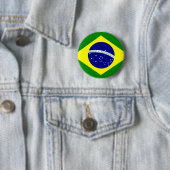Badge Rond 5 Cm Drapeau du Brésil (En situation)