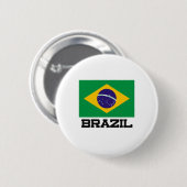 Badge Rond 5 Cm Drapeau du Brésil (Devant & derrière)