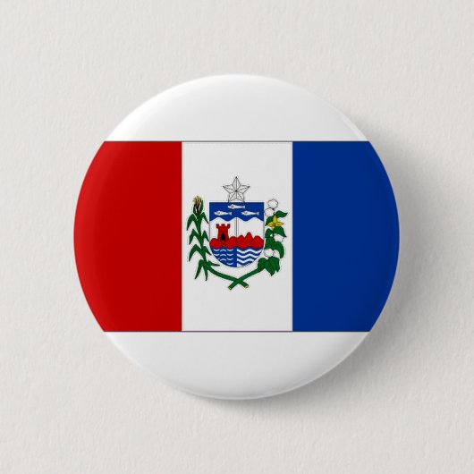 Badge Rond 5 Cm Drapeau du Brésil Alagoas (Devant)