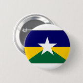 Badge Rond 5 Cm Drapeau du Brésil Rondonia (Devant & derrière)