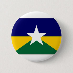 Badge Rond 5 Cm Drapeau du Brésil Rondonia