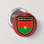 Badge Rond 5 Cm Drapeau du Burkina Faso (Devant & derrière)